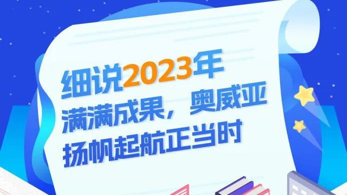 細說2023滿滿成果，奧威亞揚帆起航正當時